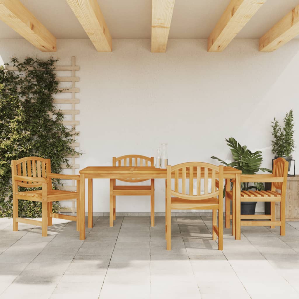 Ensemble de jardin 5 pièces en bois de teck massif