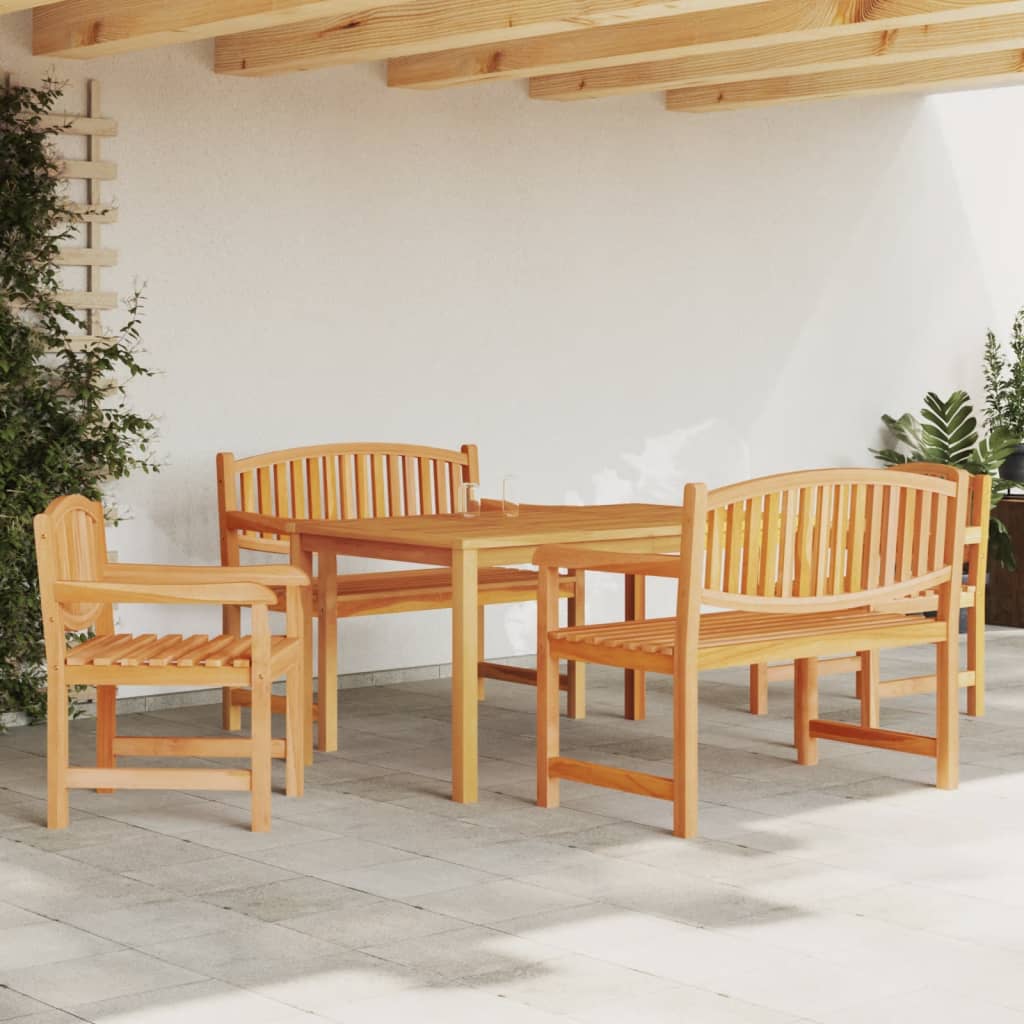 Ensemble de jardin 5 pièces en bois de teck massif