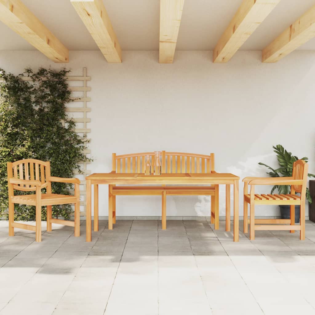 Ensemble de jardin 5 pièces en bois de teck massif