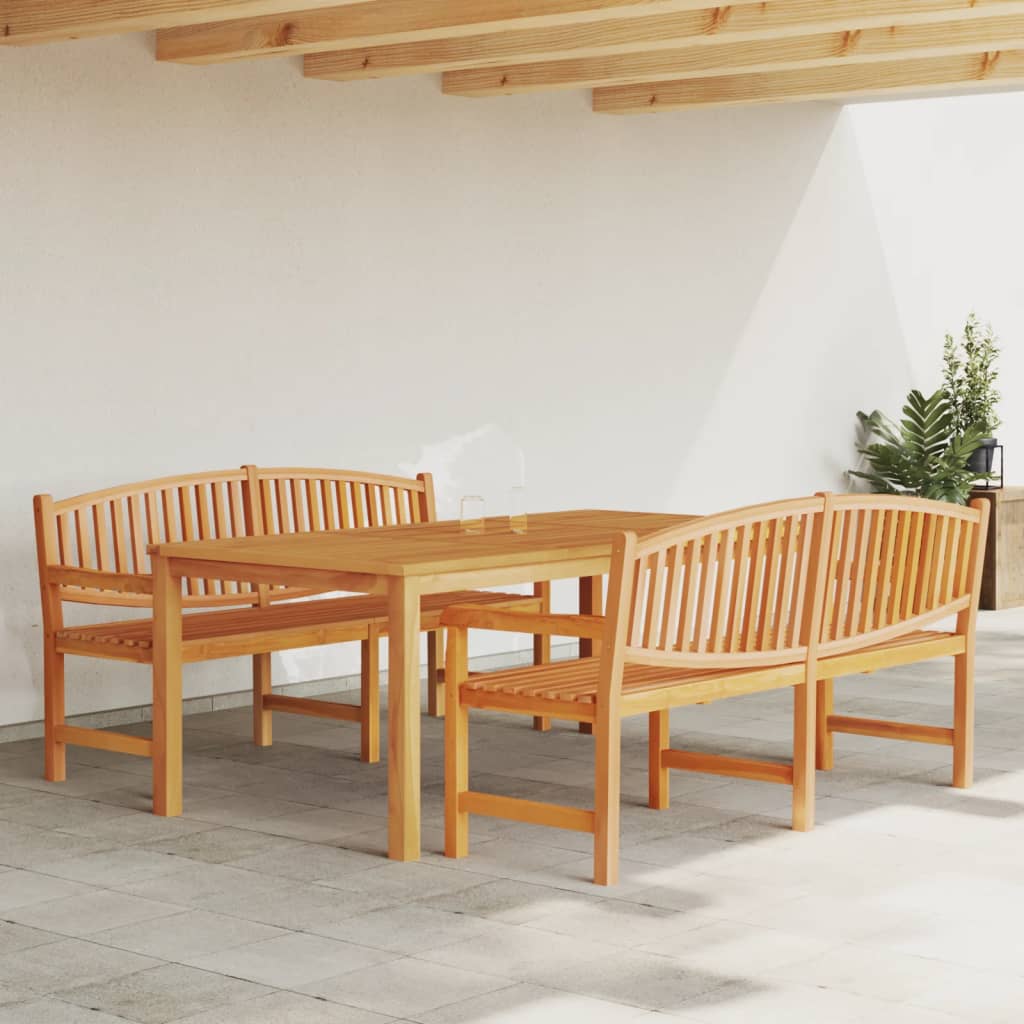 Ensemble de jardin 5 pièces en bois de teck massif