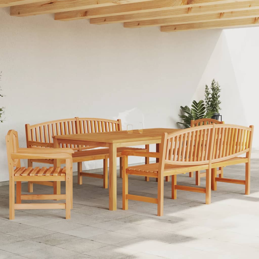 Ensemble de jardin 5 pièces en bois de teck massif