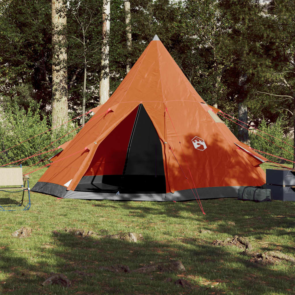 Tente Tipi 4 places imperméable orange