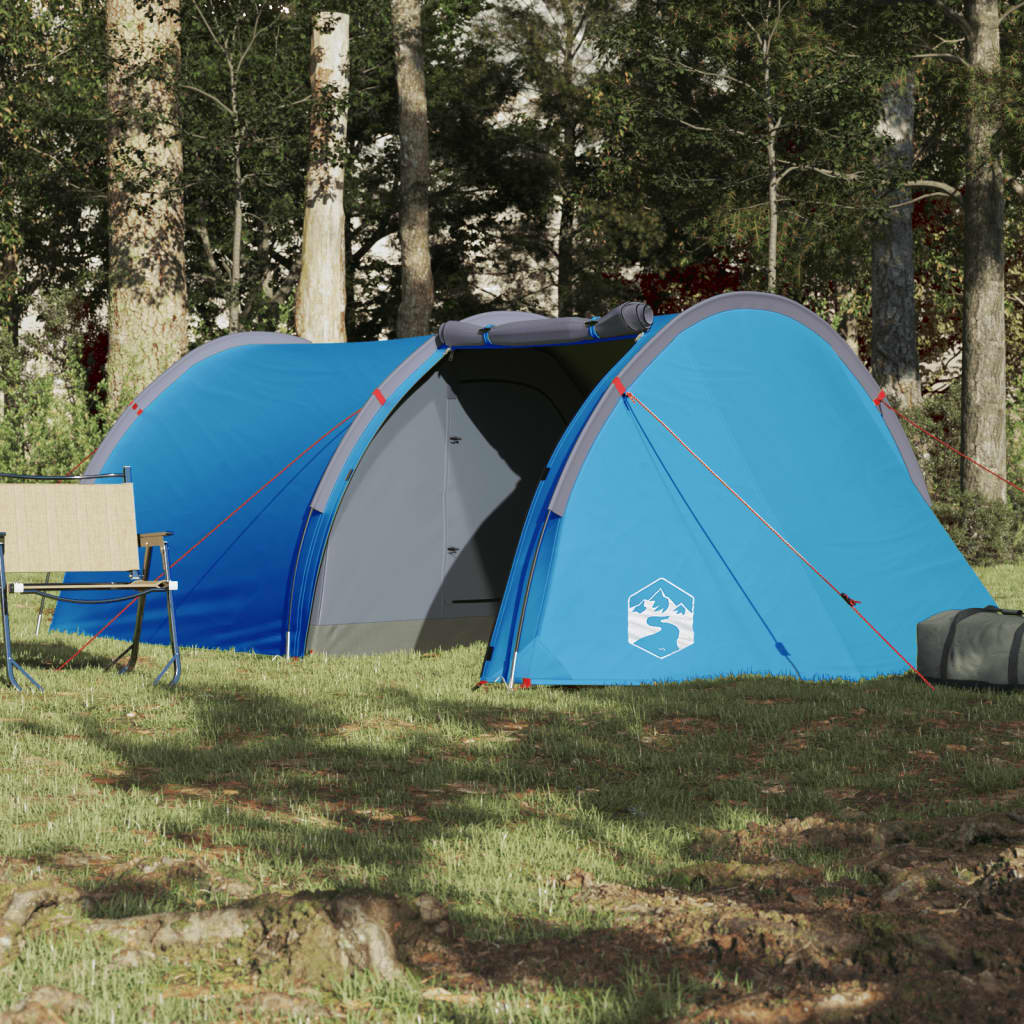 Tunneltent 4-persoons waterdicht oranje