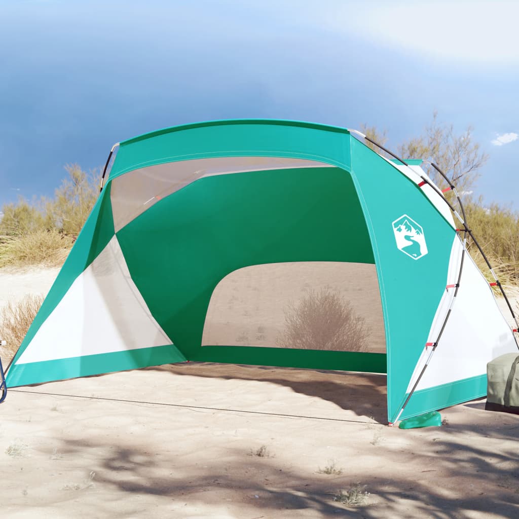 Strandtent 274x178x170/148 cm 185T polyester azuurblauw