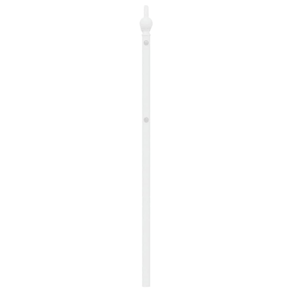 Tête de lit 80 cm métal blanc