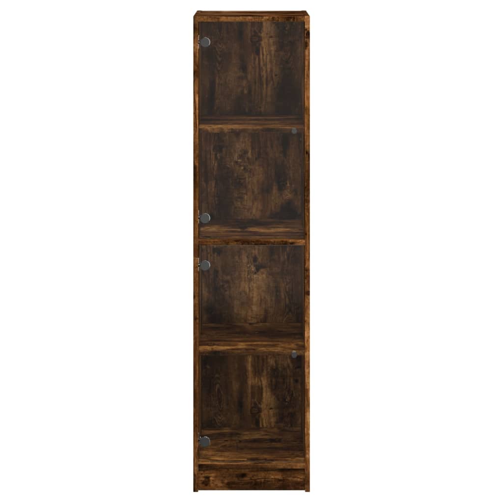 Armoire haute avec portes vitrées 35x37x142 cm