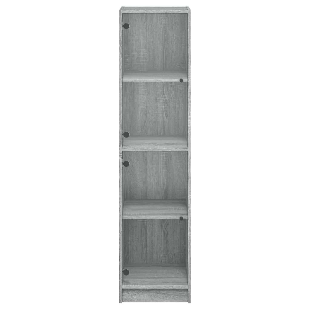 Armoire haute avec portes vitrées 35x37x142 cm