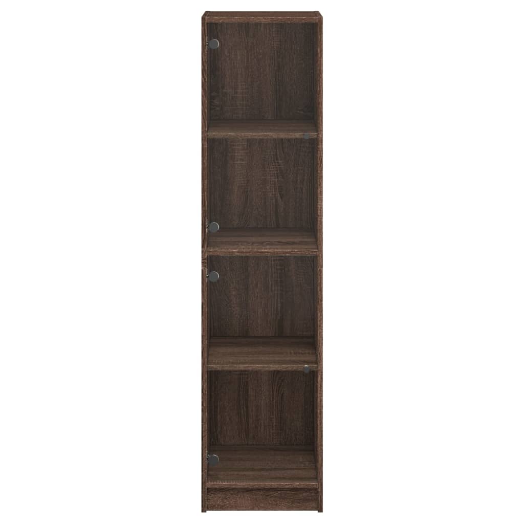 Armoire haute avec portes vitrées 35x37x142 cm