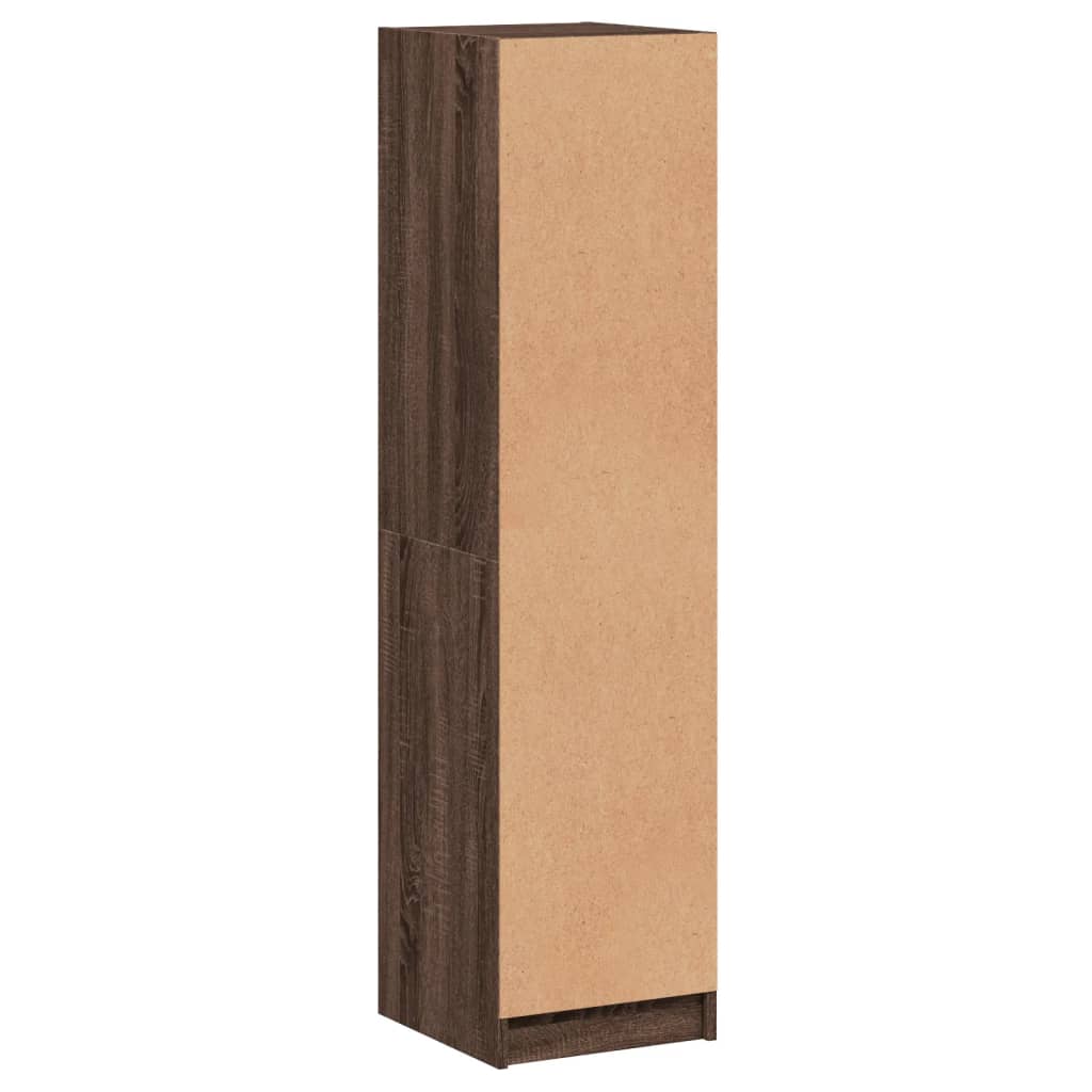 Armoire haute avec portes vitrées 35x37x142 cm