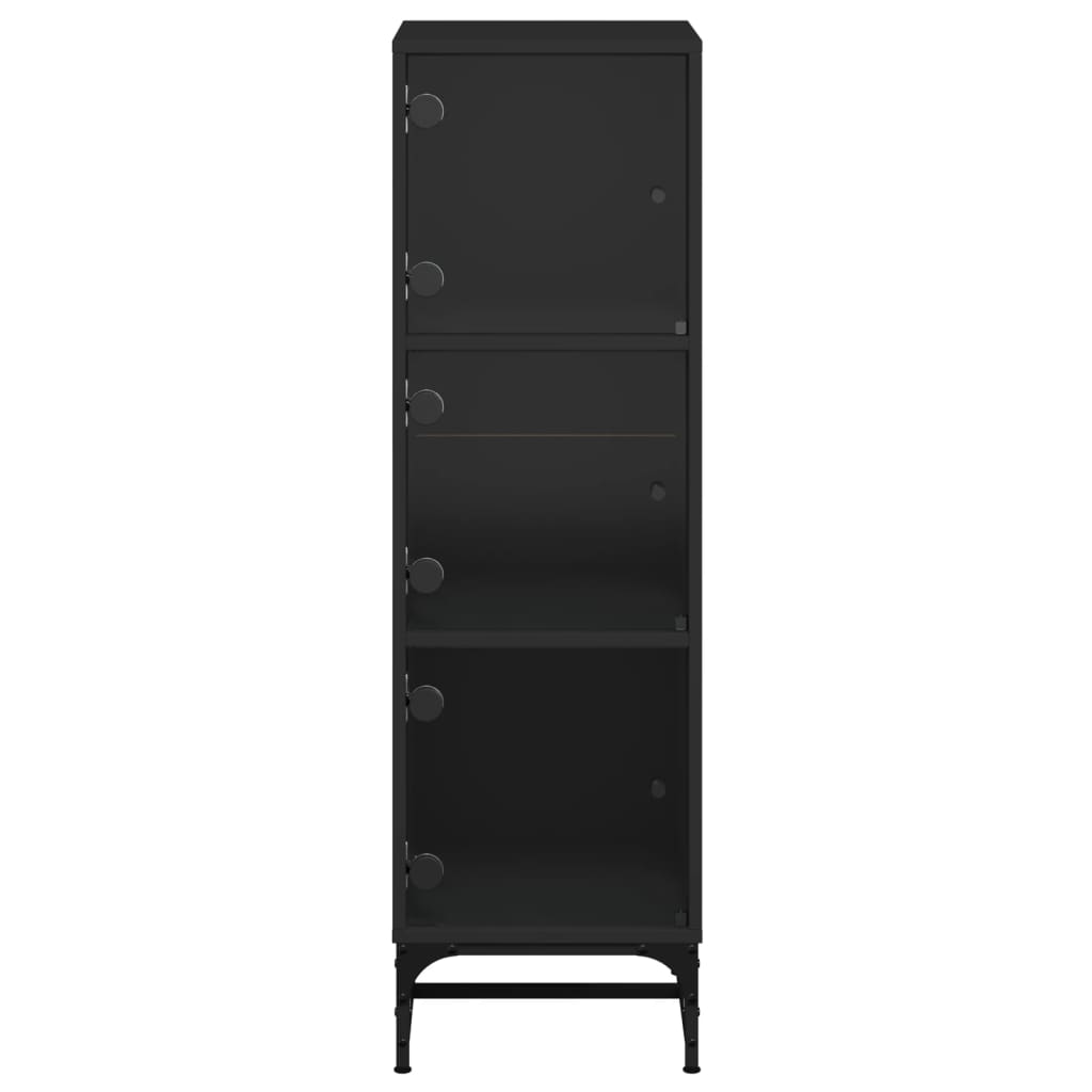 Armoire haute avec portes vitrées 35x37x120 cm