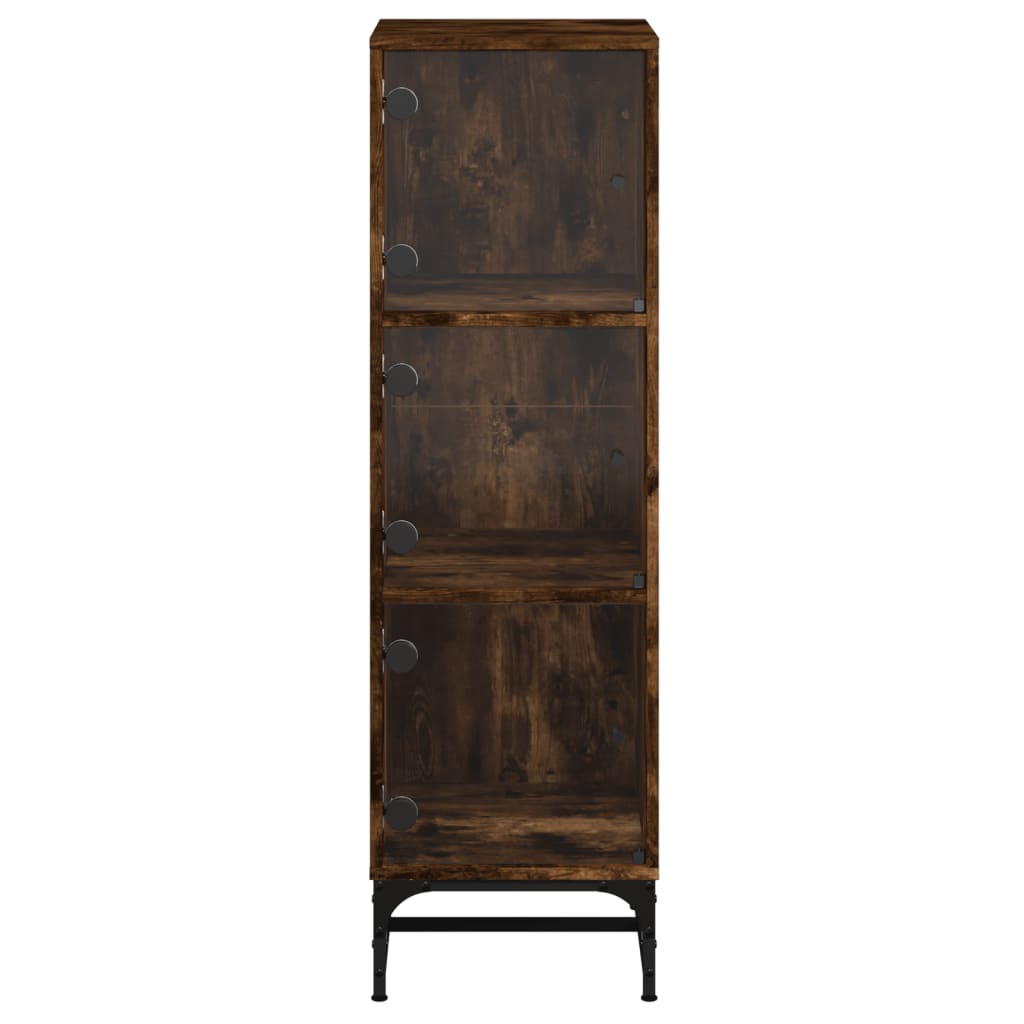 Armoire haute avec portes vitrées 35x37x120 cm