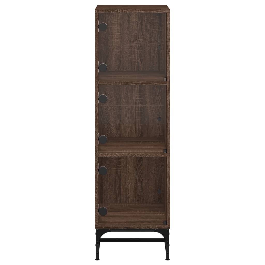 Armoire haute avec portes vitrées 35x37x120 cm