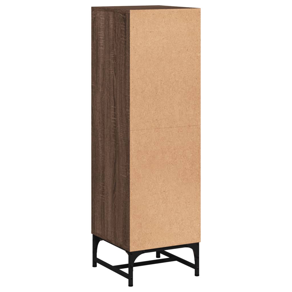 Armoire haute avec portes vitrées 35x37x120 cm