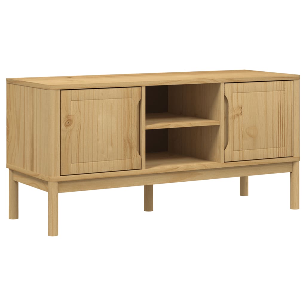 Tv-meubel FLORO 114x43x55 cm massief grenenhout