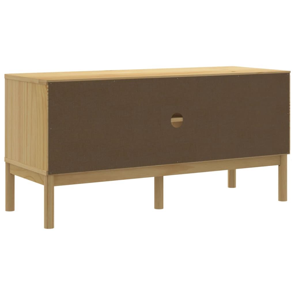 Tv-meubel FLORO 114x43x55 cm massief grenenhout