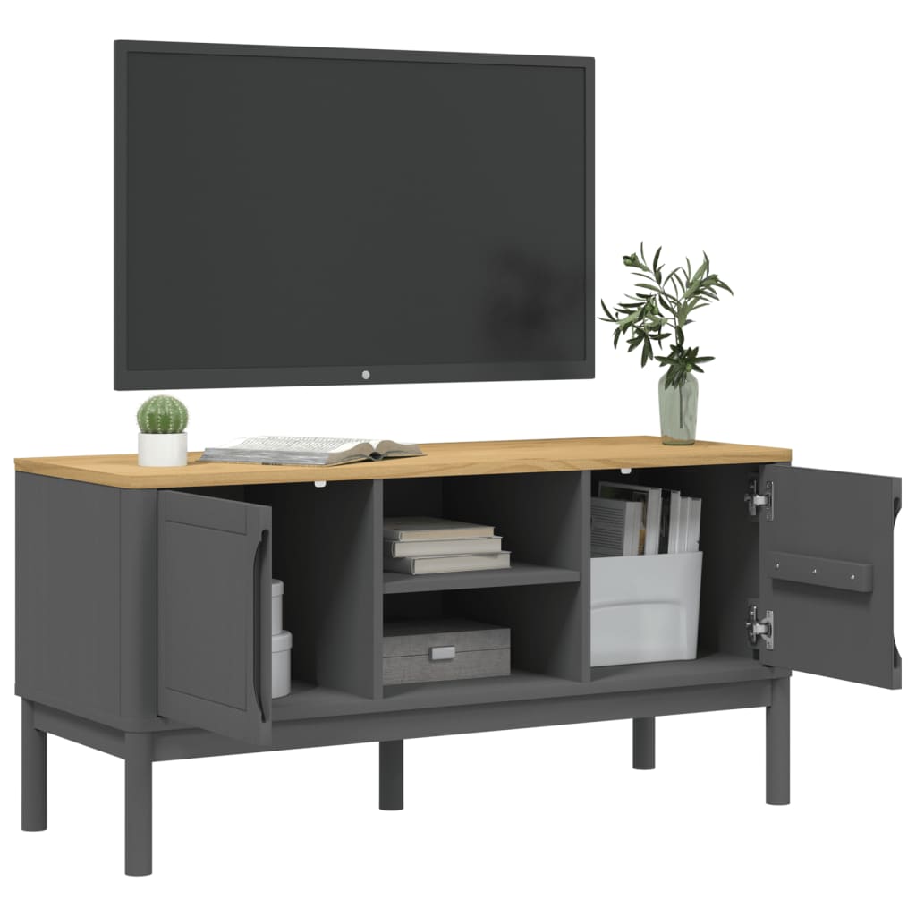 Tv-meubel FLORO 114x43x55 cm massief grenenhout