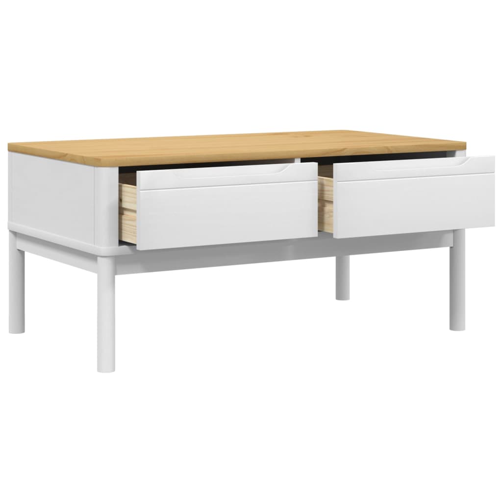 Salontafel FLORO 99x55,5x45 cm massief grenenhout