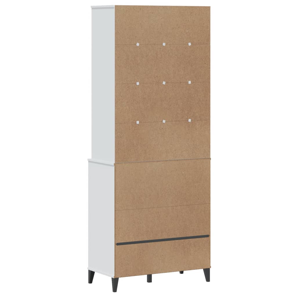 Armoire haute VIKEN 80x40x200 cm en bois de pin massif