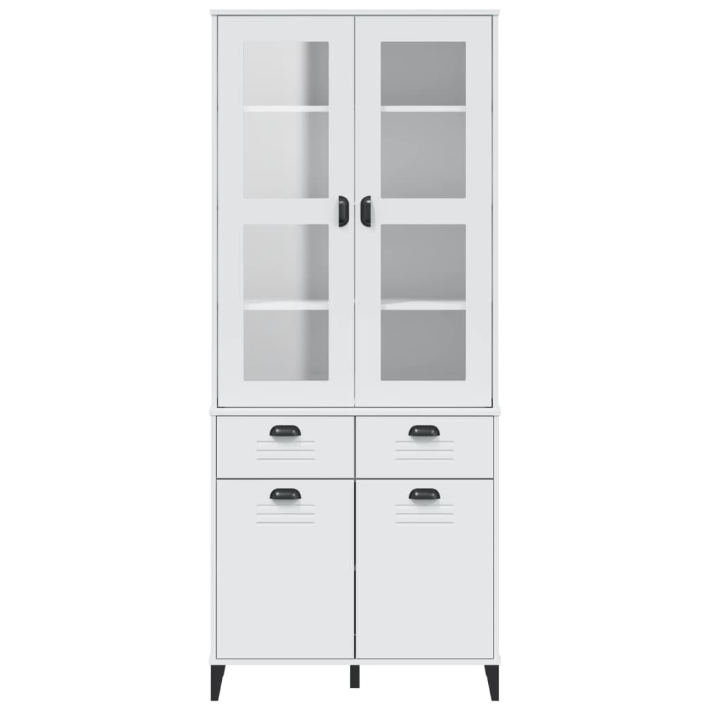 Armoire haute VIKEN 80x40x190 cm en bois de pin massif