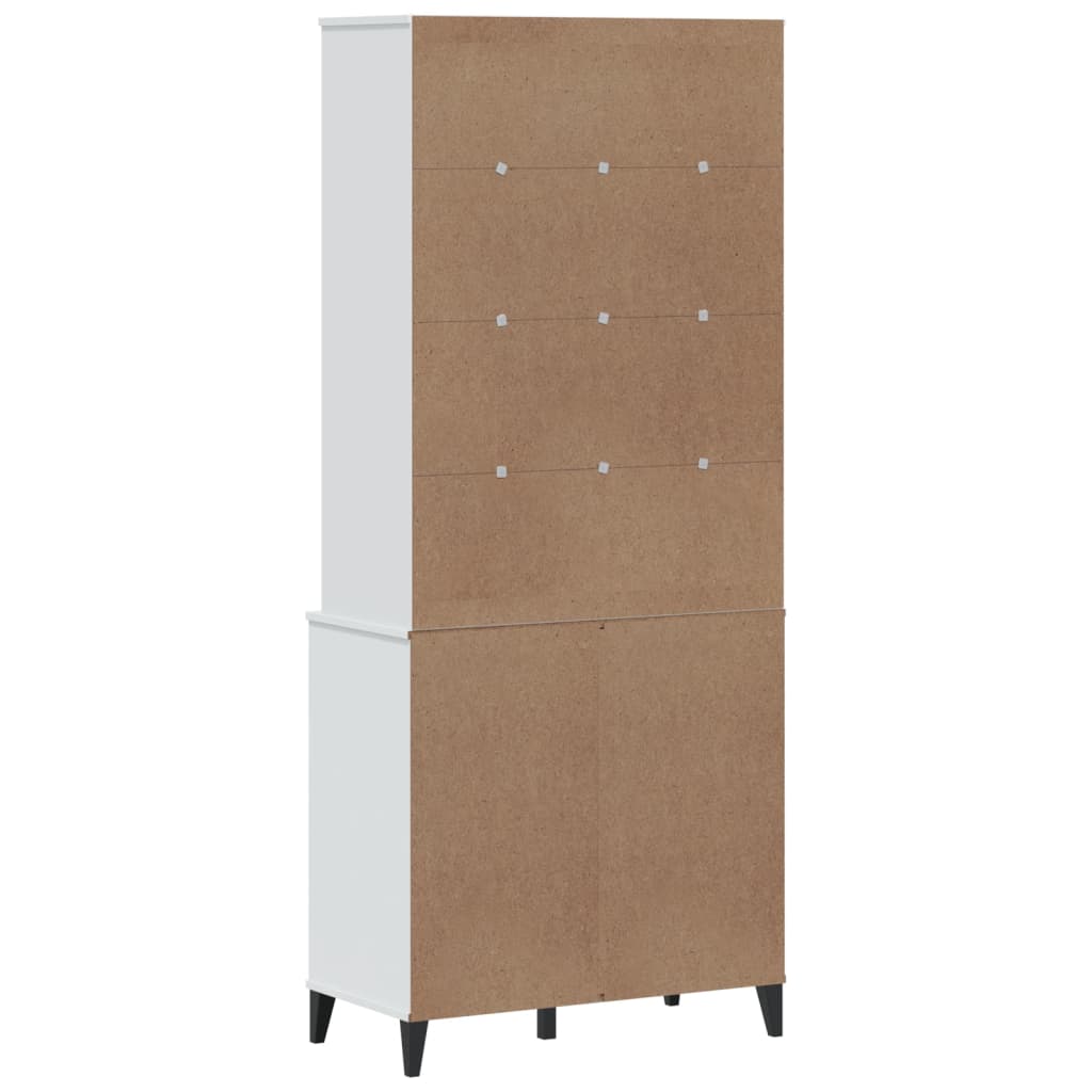 Armoire haute VIKEN 80x40x190 cm en bois de pin massif