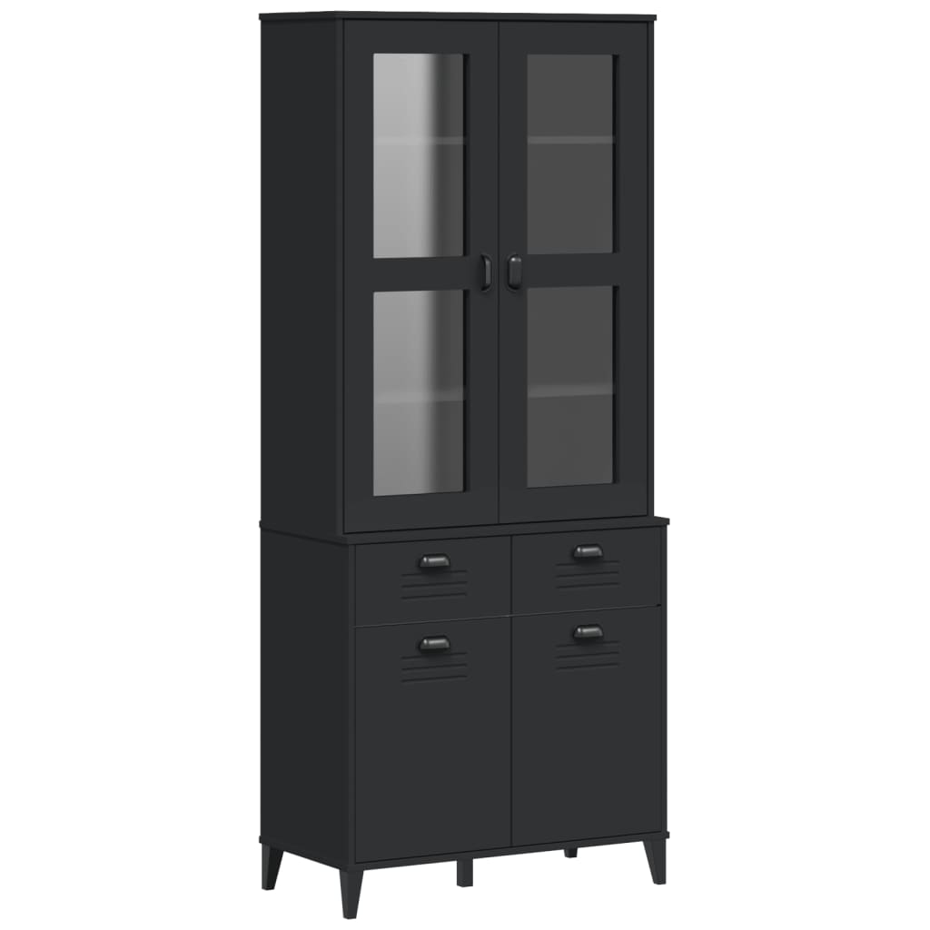 Armoire haute VIKEN 80x40x190 cm en bois de pin massif