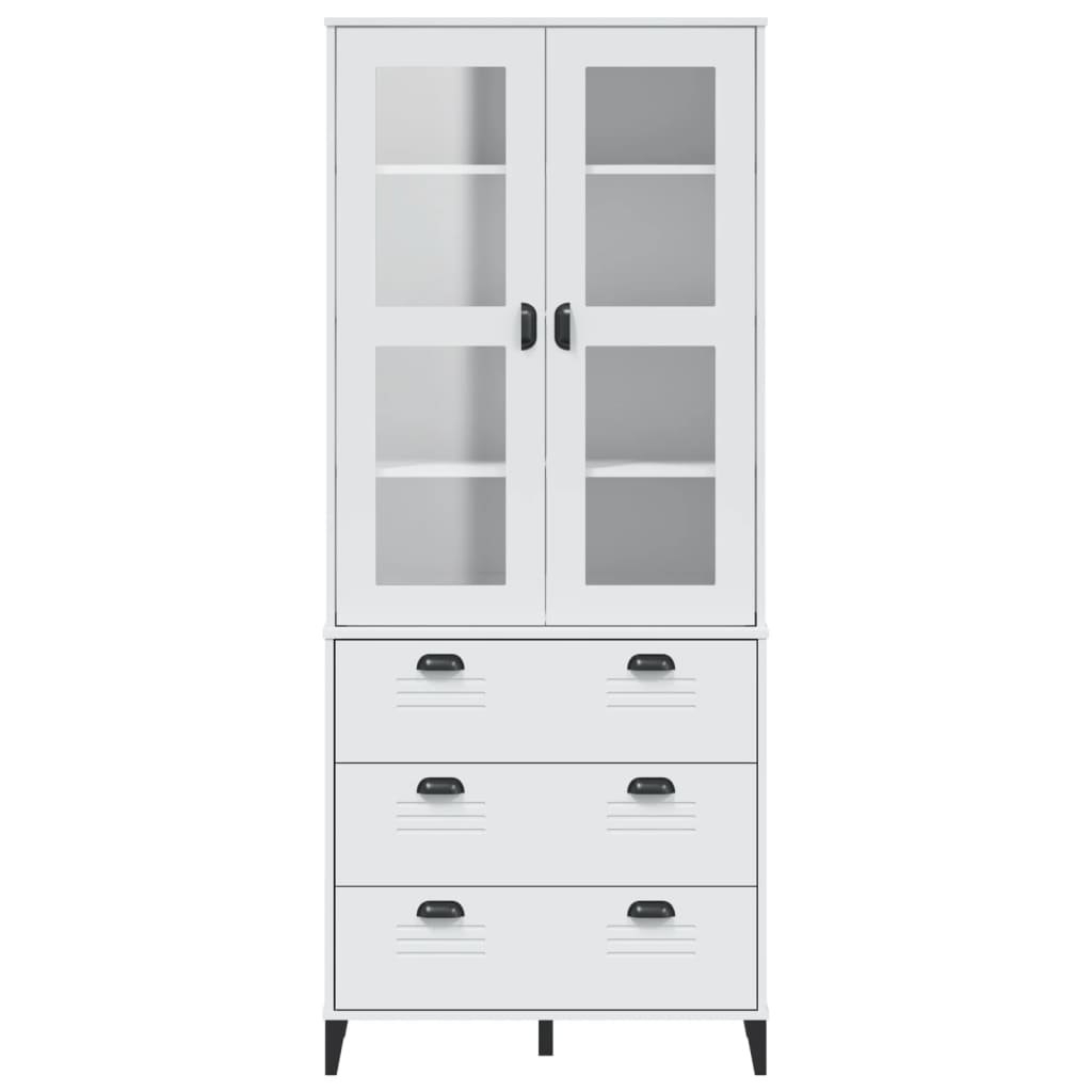 Armoire haute VIKEN 80x40x190 cm en bois de pin massif