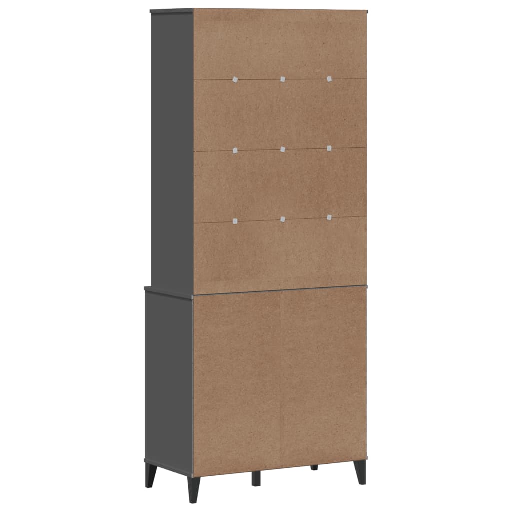 Armoire haute VIKEN 80x40x190 cm en bois de pin massif