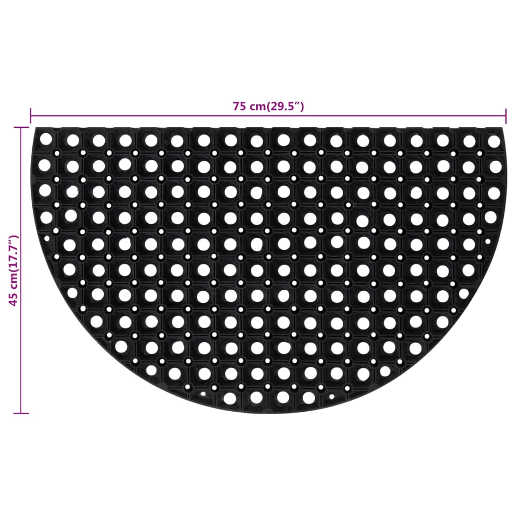 Rubbermatten 16 mm 60x80 cm 2 st