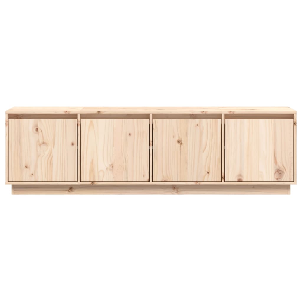 Tv-meubel 156x37x45 cm massief grenenhout wit