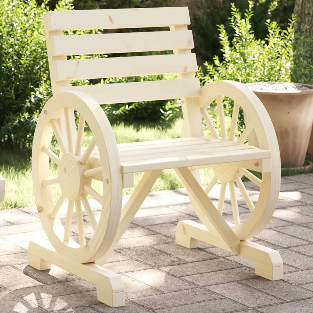 Chaises de jardin 4 pcs en bois de pin massif