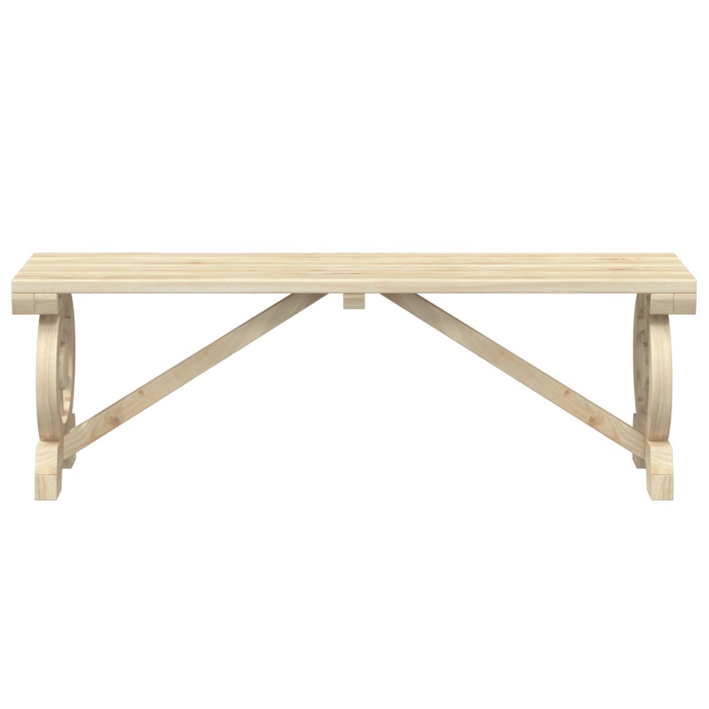 Bancs de jardin 2 pcs en bois de pin massif