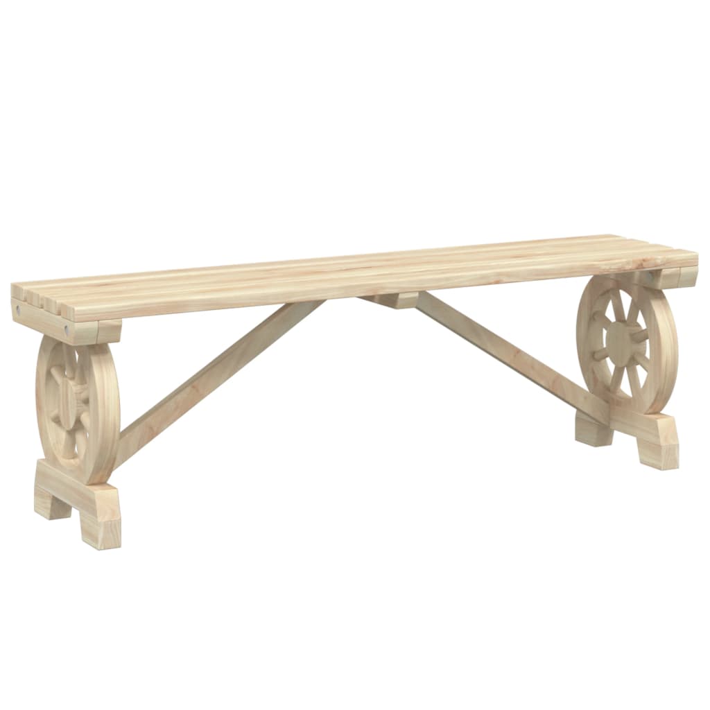 Bancs de jardin 2 pcs en bois de pin massif