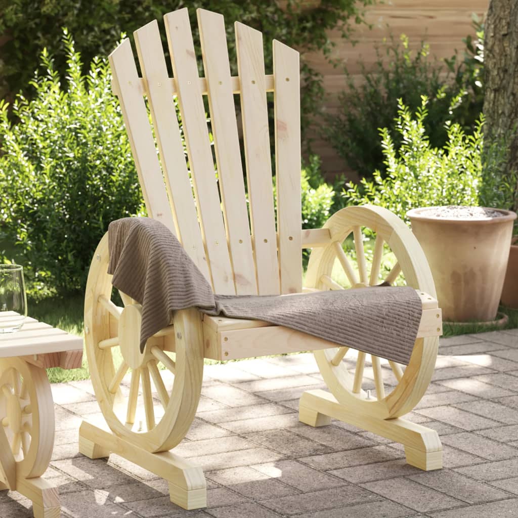 Chaises de jardin 2 pcs Adirondack en bois de pin massif