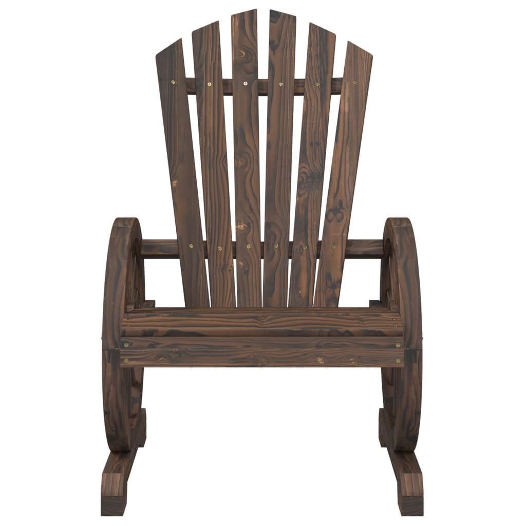 Chaises de jardin 2 pcs Adirondack en bois de pin massif