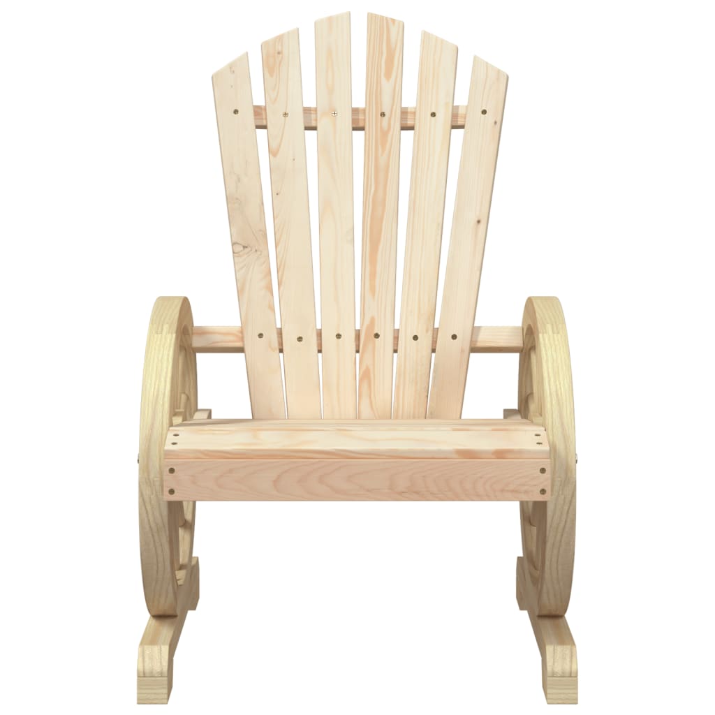 Chaises de jardin 2 pcs Adirondack en bois de pin massif