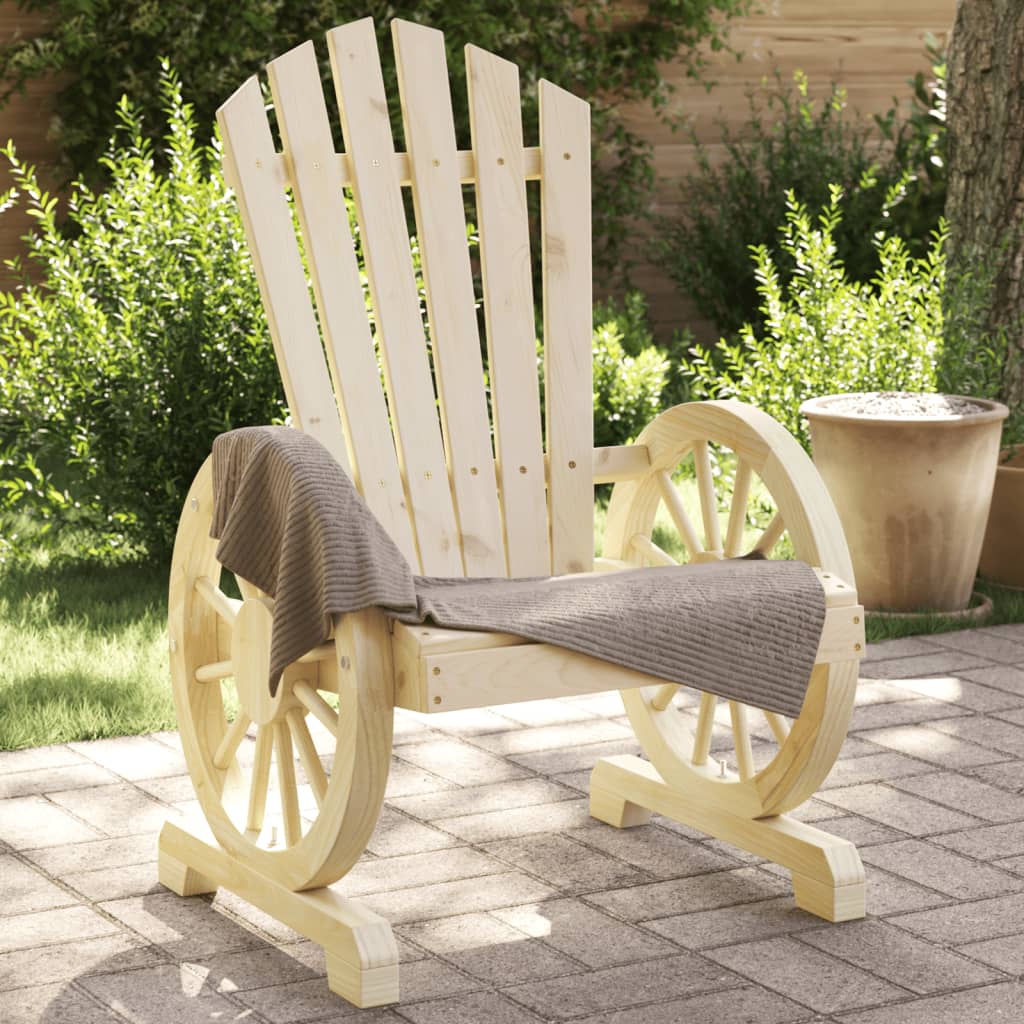 Chaises de jardin 2 pcs Adirondack en bois de pin massif