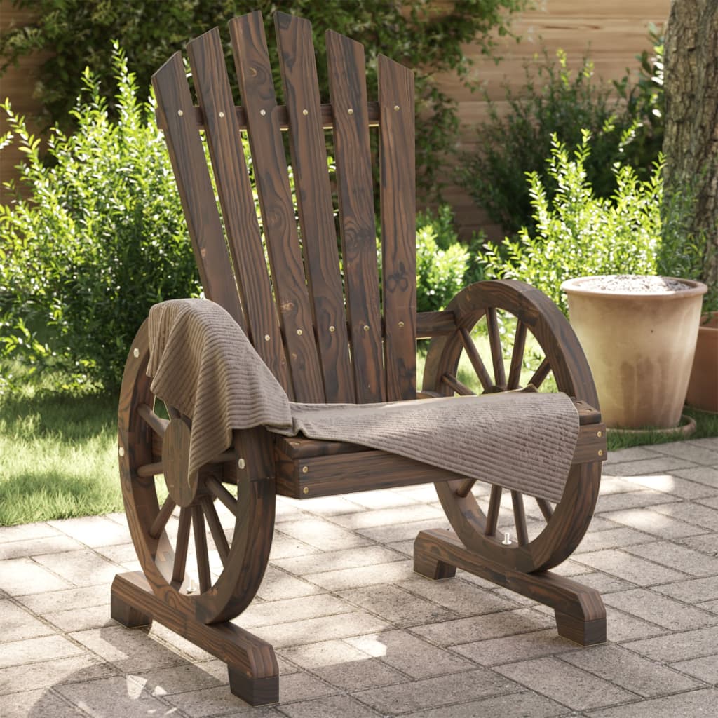 Chaises de jardin 2 pcs Adirondack en bois de pin massif