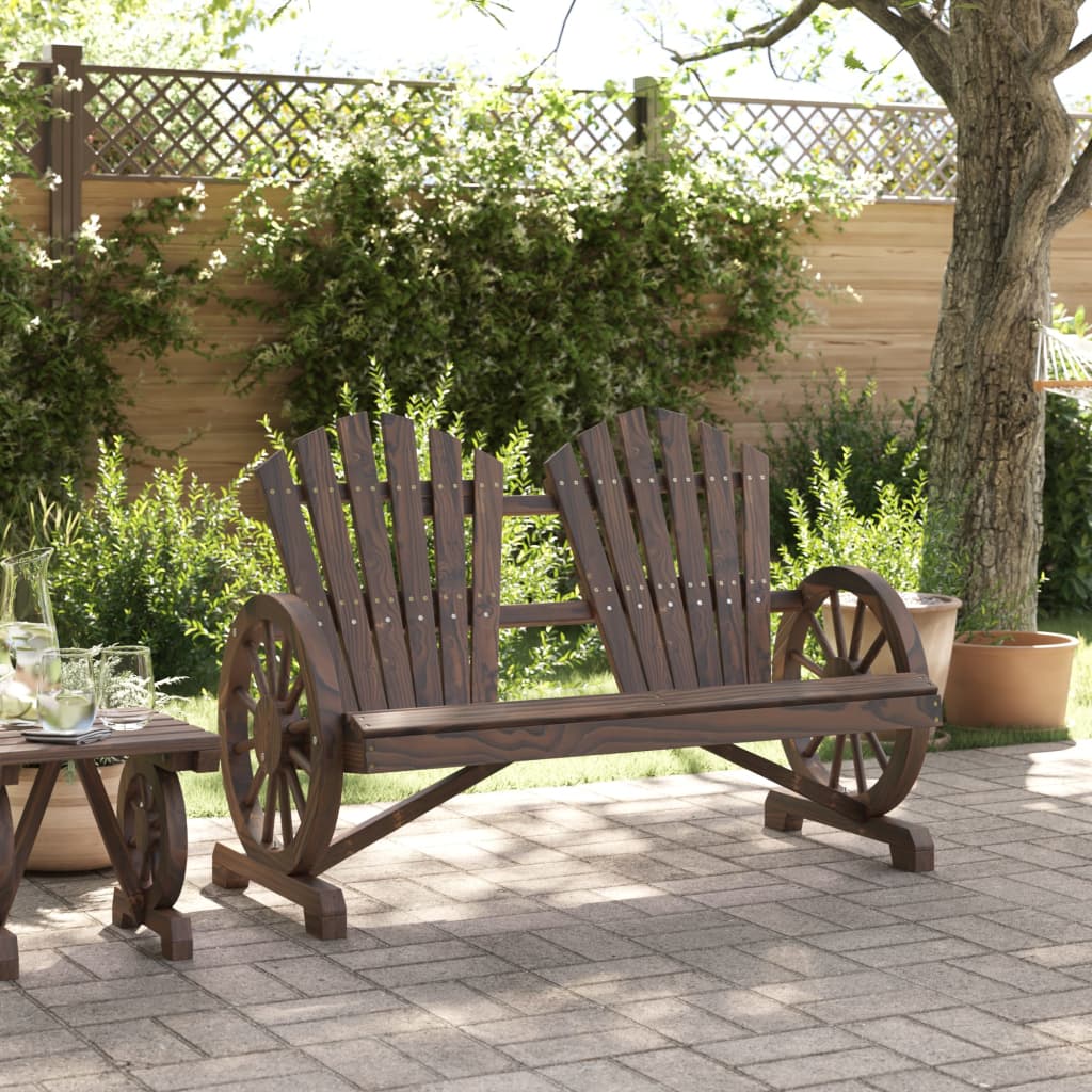 Chaises de jardin 2 pcs Adirondack en bois de pin massif