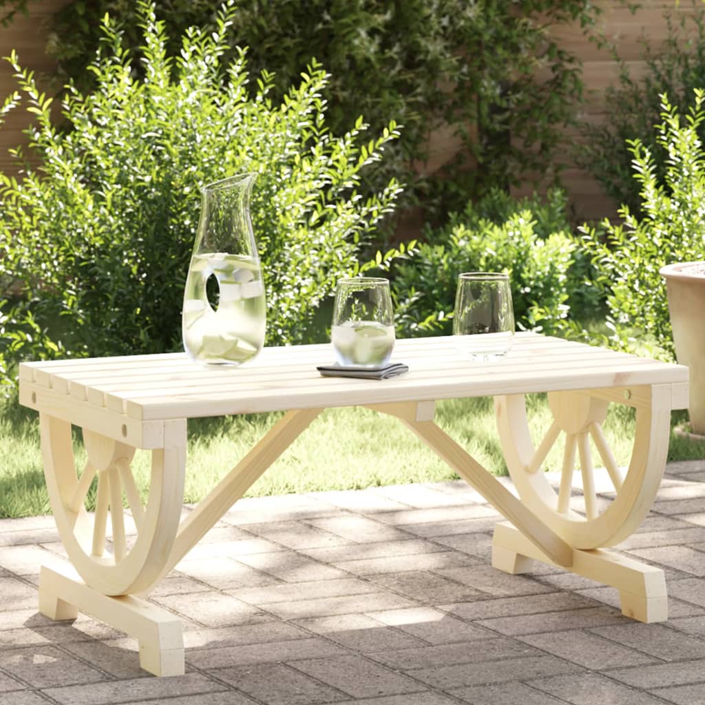 Table de jardin 90x50x40 cm en bois de pin massif