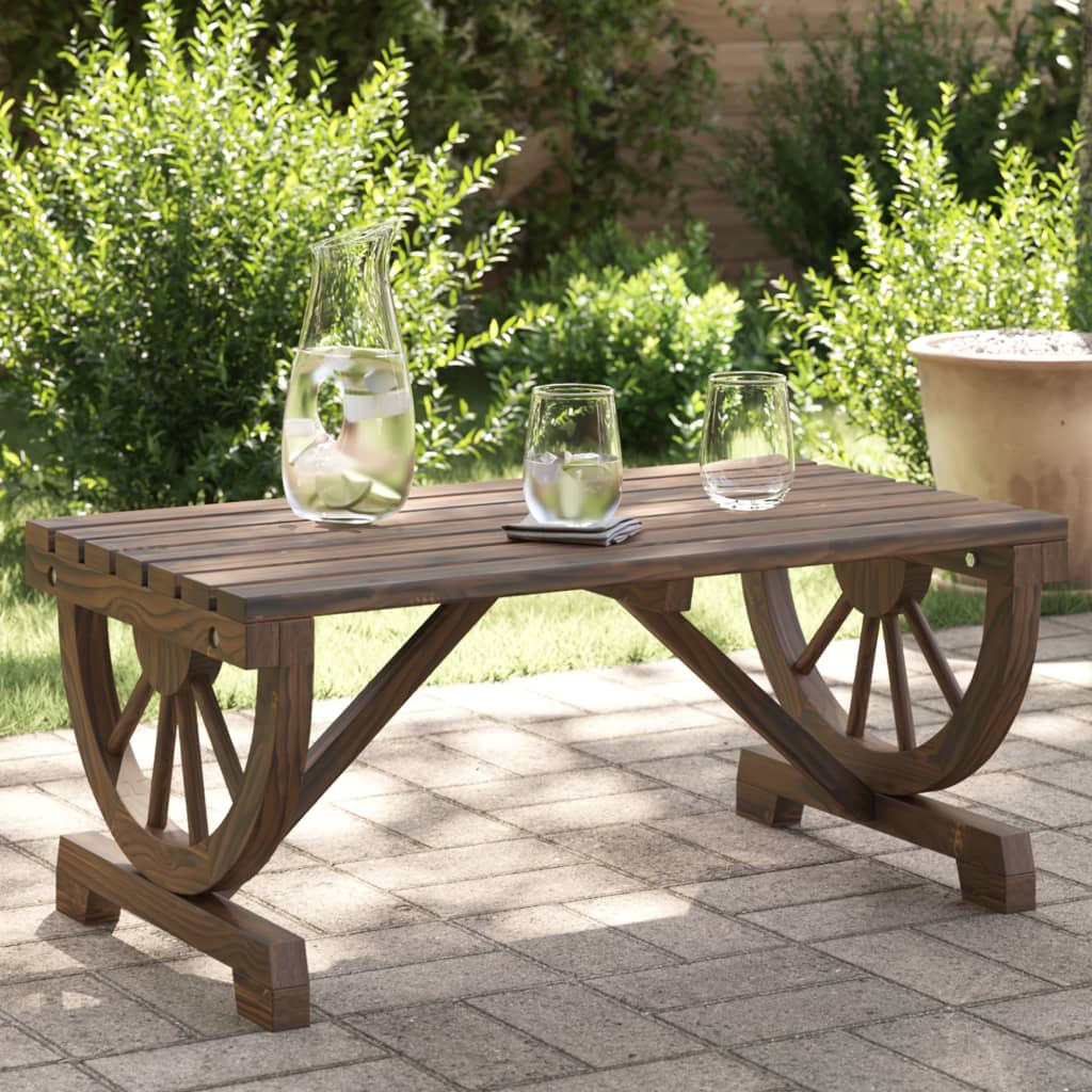 Table de jardin 90x50x40 cm en bois de pin massif