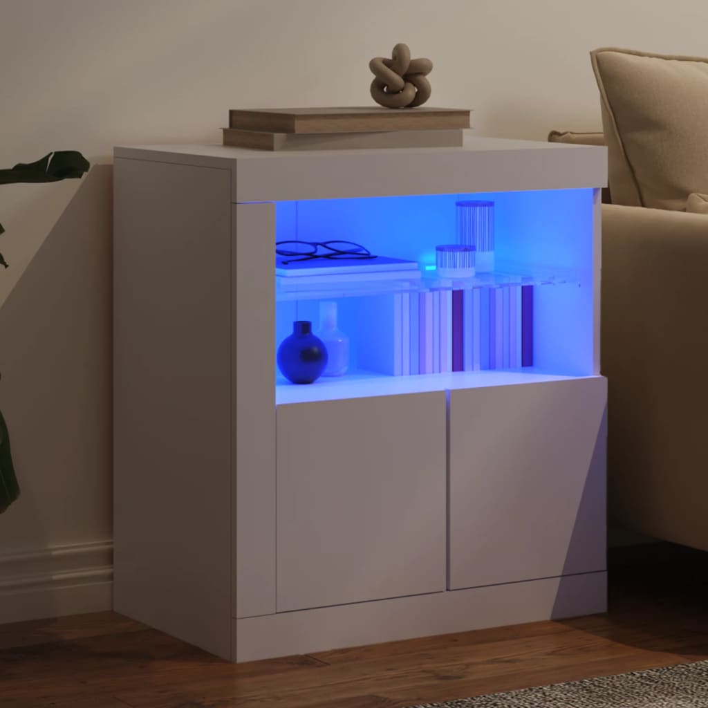 Buffet avec éclairage LED 60,5x37x67 cm