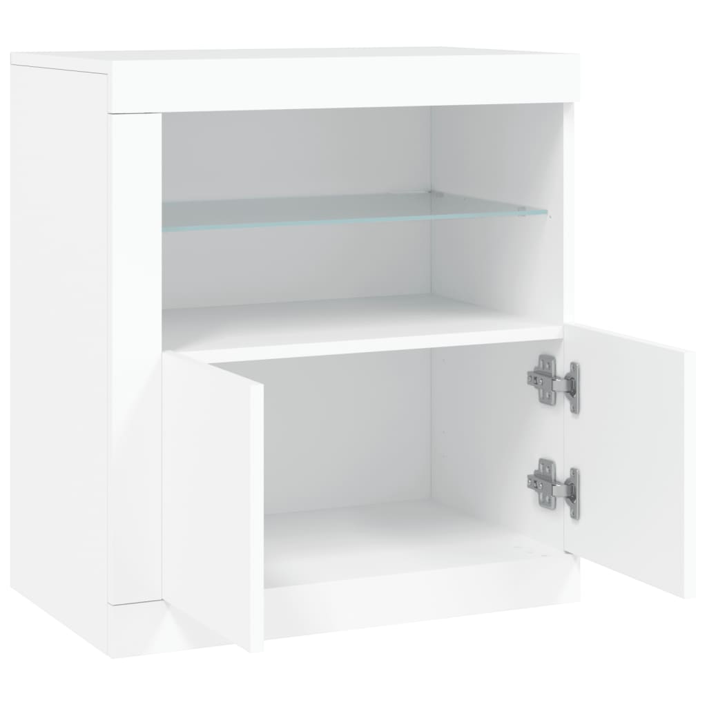 Dressoir met LED-verlichting 60,5x37x67 cm