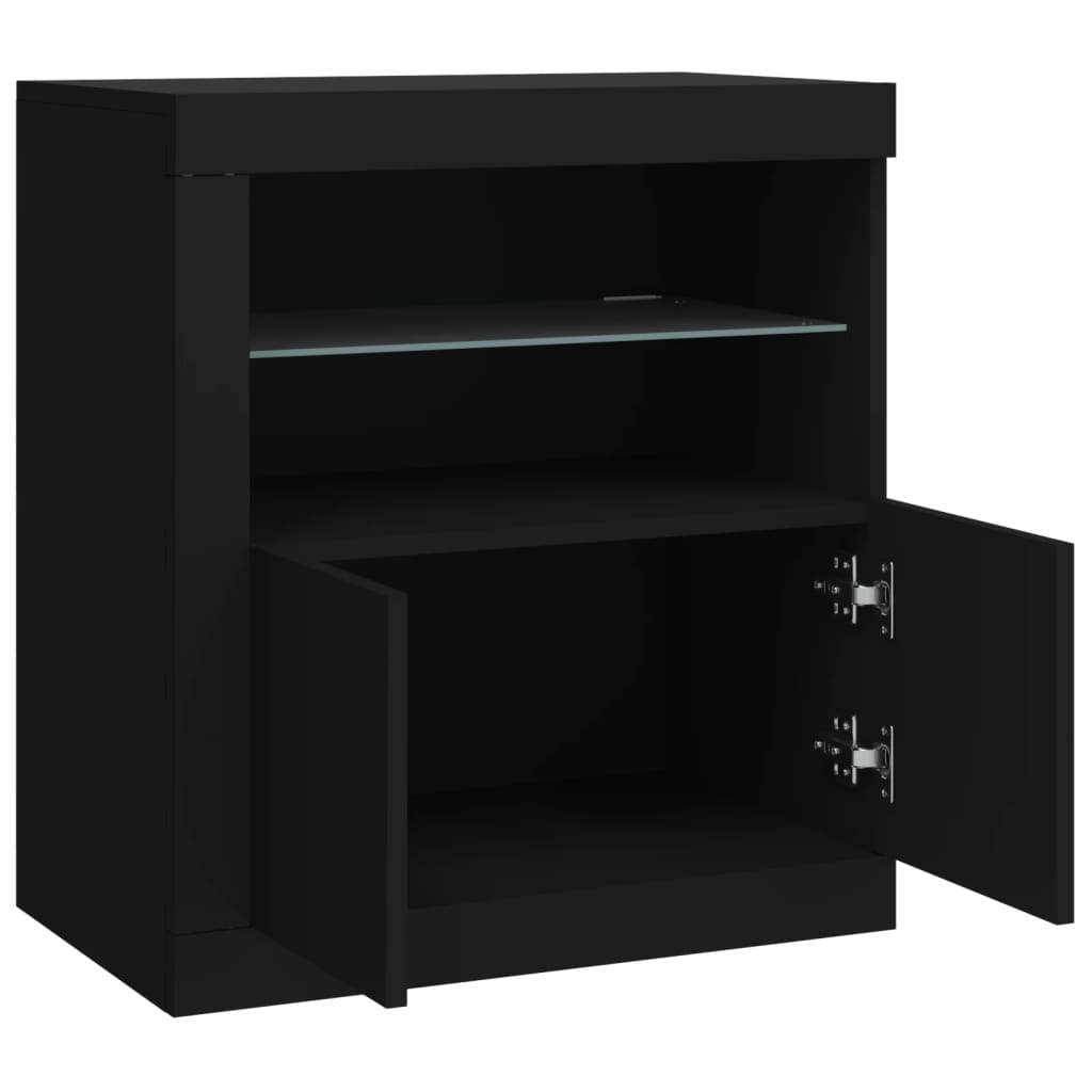 Buffet avec éclairage LED 60,5x37x67 cm