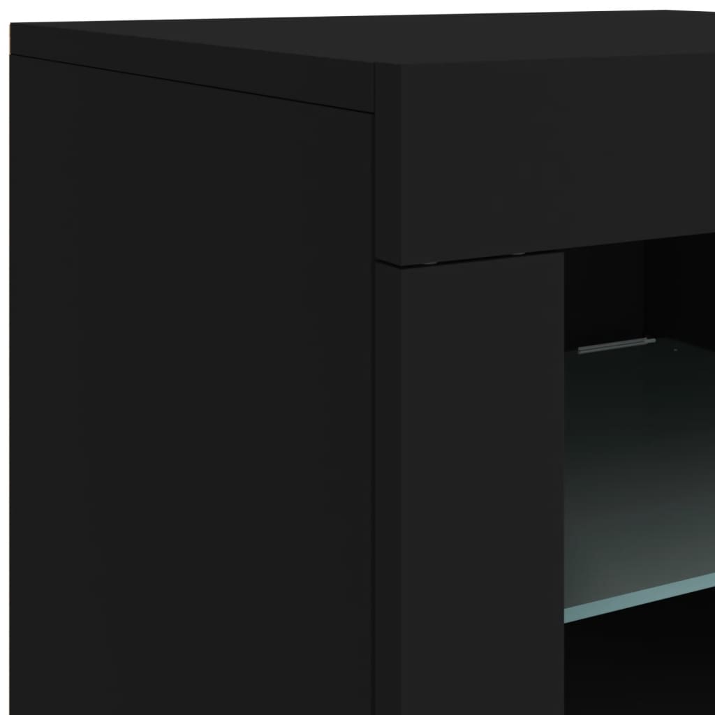 Dressoir met LED-verlichting 60,5x37x67 cm