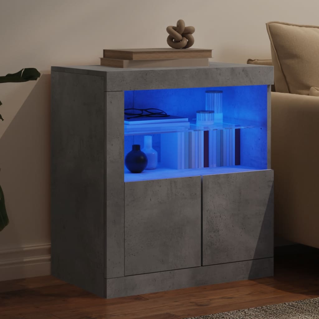 Buffet avec éclairage LED 60,5x37x67 cm