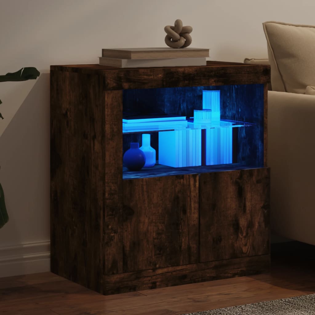 Buffet avec éclairage LED 60,5x37x67 cm