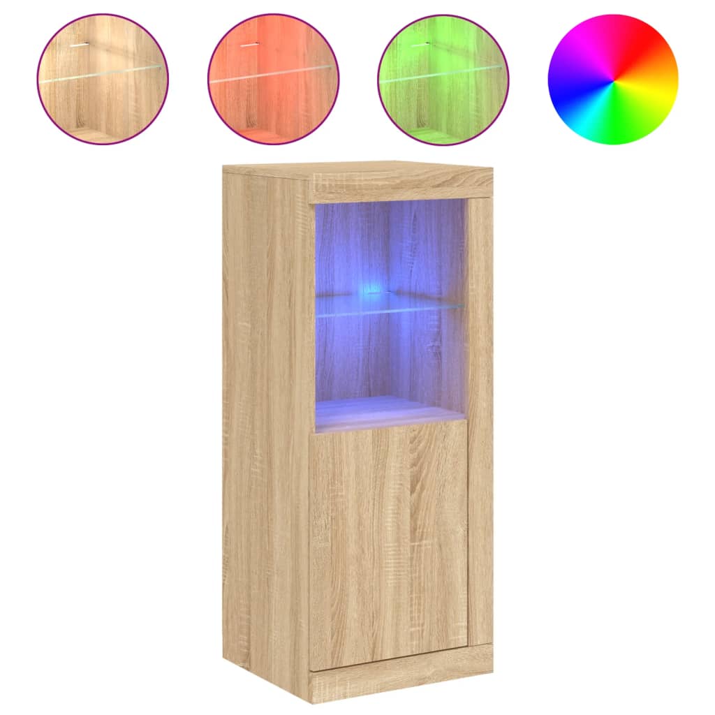 Dressoir met LED-verlichting 41x37x100 cm