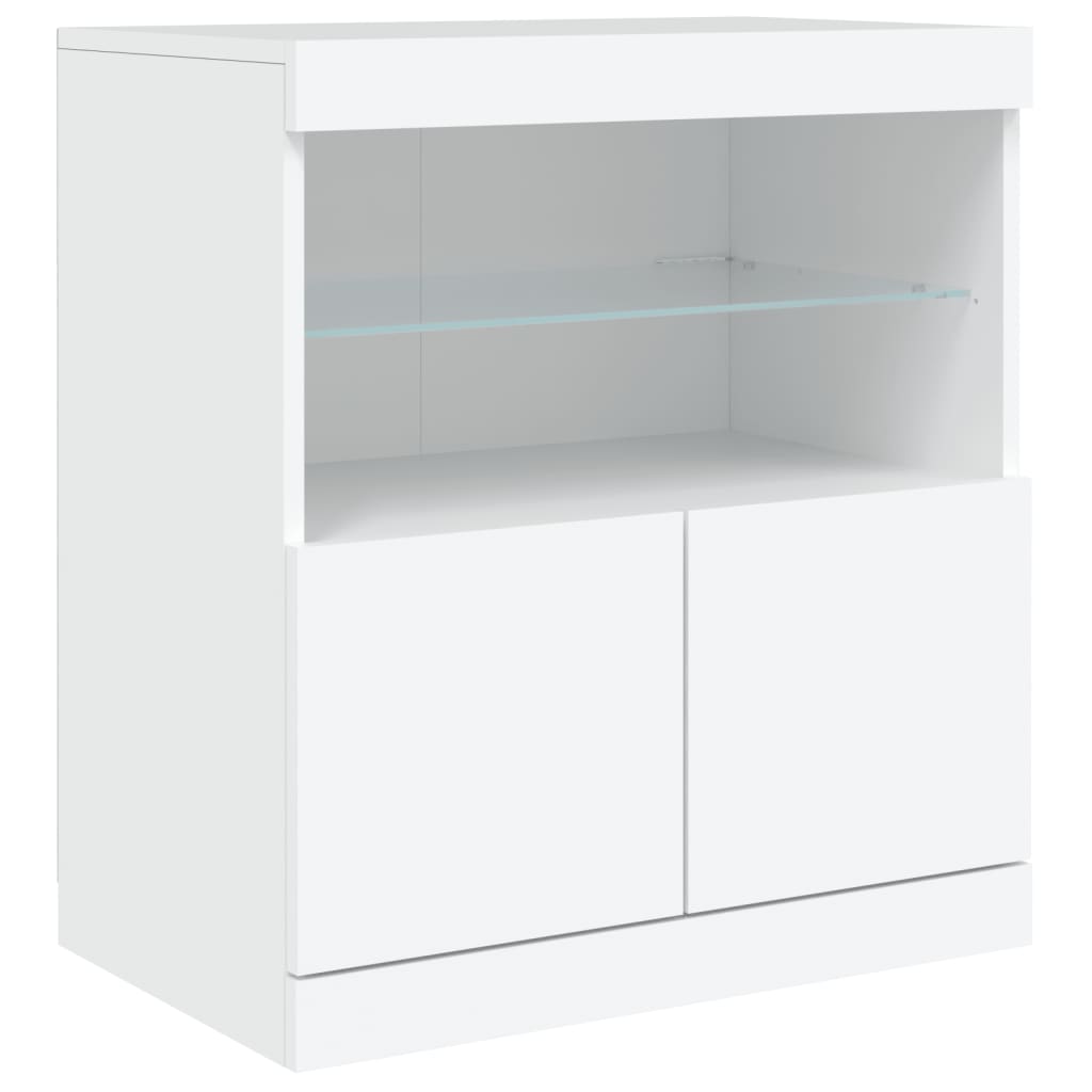 Dressoir met LED-verlichting 60x37x67 cm