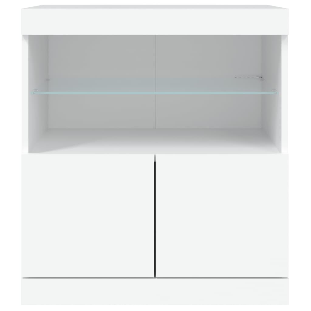 Buffet avec éclairage LED 60x37x67 cm