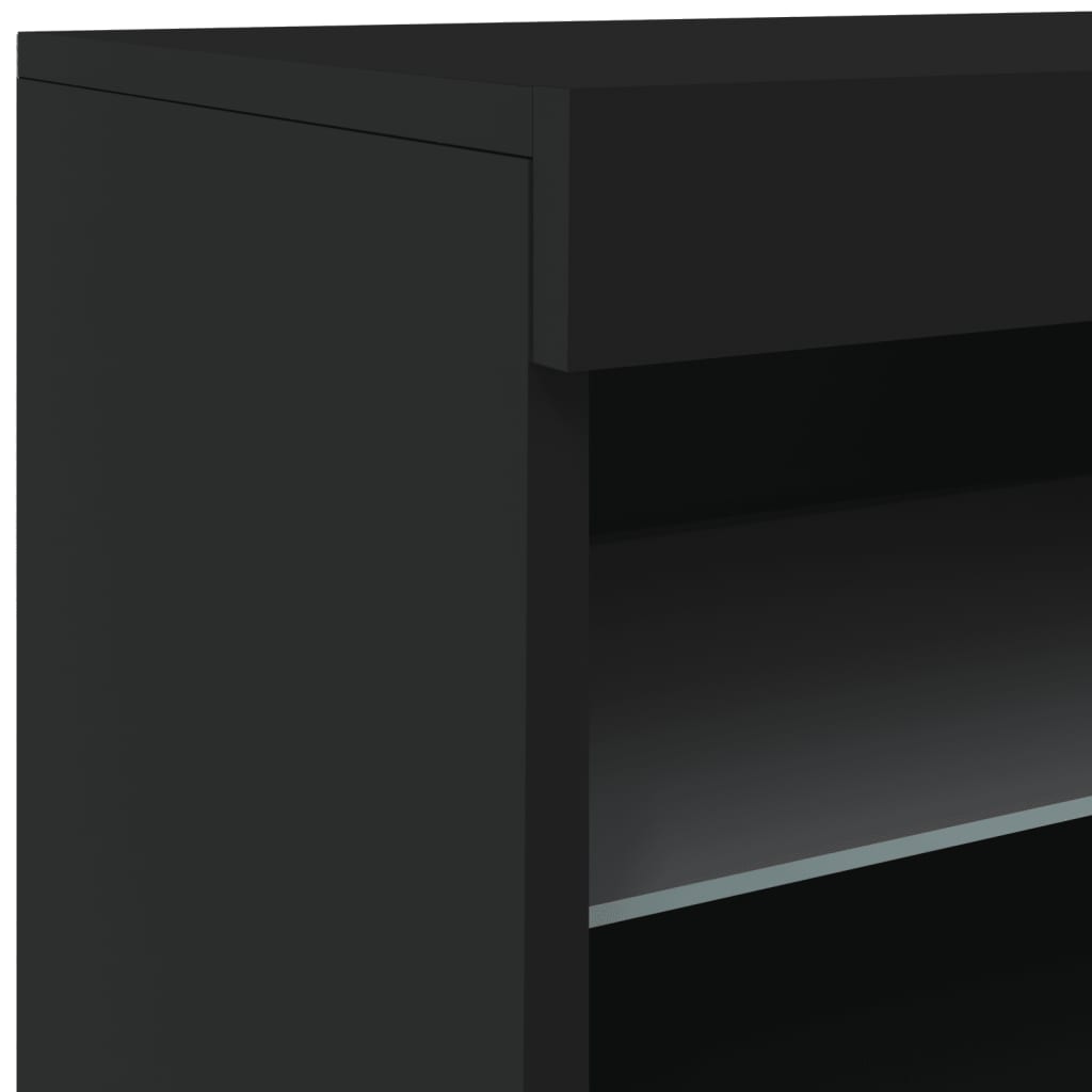 Buffet avec éclairage LED 60x37x67 cm